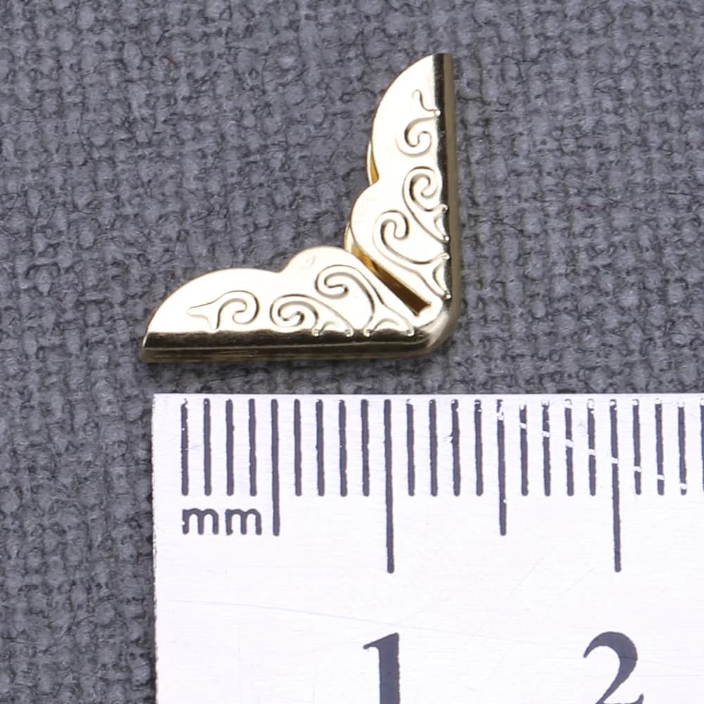 100 Pezzi Protezioni Angolari in Metallo per Album, Scrapbooking, Menu, Cartelle e Libri