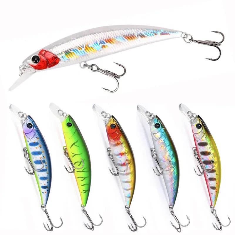 1 pezzo di esca artificiale affondante da 10 g/7 cm, wobbler per lancio a lunga distanza, esca per black bass, accessorio professionale per la pesca