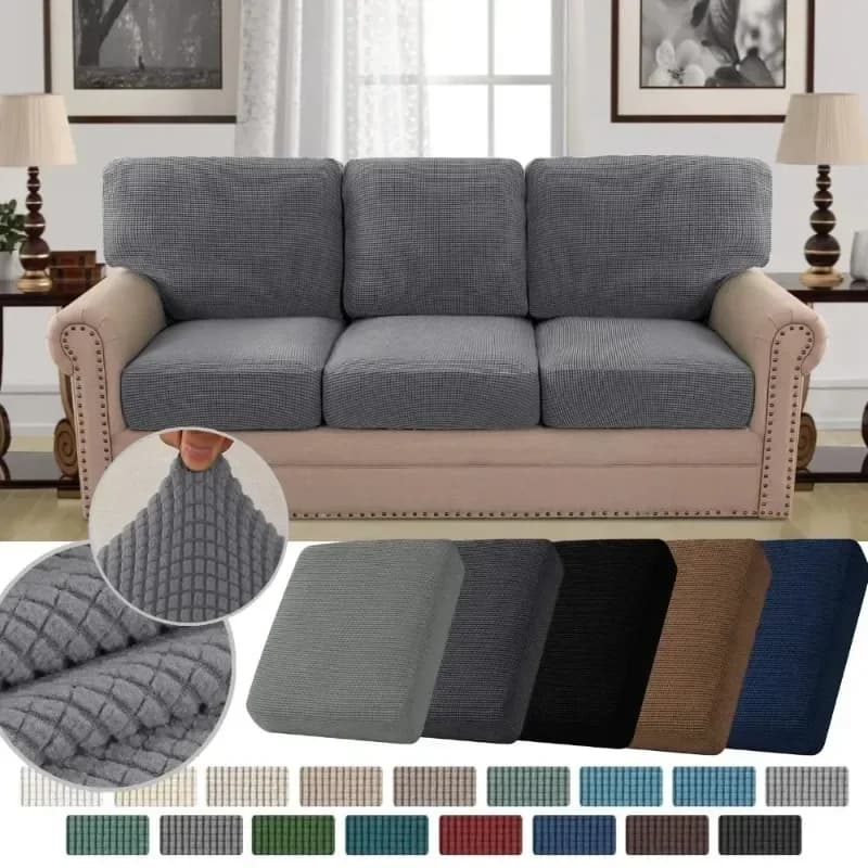 Adjustable sofa cushion cover 2025 Soft sofa lining jacquard living room Textile protection for home