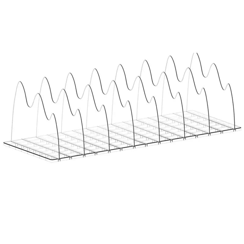 A84X-Organizzatore per borse da appendere all'armadio, 8 pezzi, organizer regolabile trasparente per riporre borse, divisori per scaffali per camera da letto, casa, ufficio