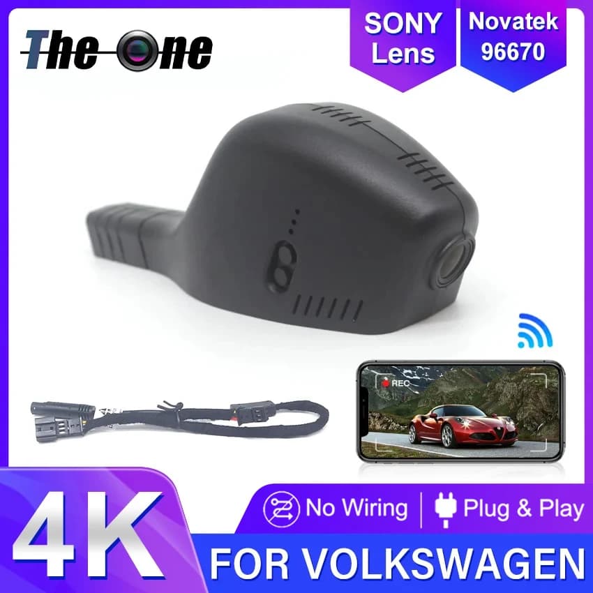 Nuovo! Dash Cam per Volkswagen Golf GTI/R (2015-2025), visione notturna HD stile originale, grandangolare, compatibile con VW MK7/7.5/8