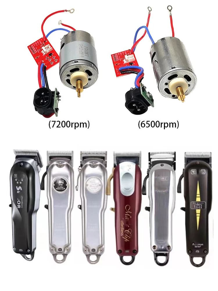 3.6V 6500RPM 7200RPM Tagliacapelli professionale da uomo Motore Scheda madre Set Spina posteriore per accessori trimmer Wahl 8504/8148/8591