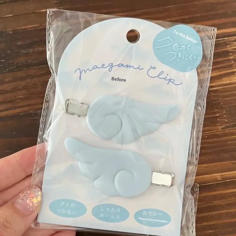 1Pair Carino Dolce Stile Giapponese Y2K Ala D'angelo Clip di Capelli Tornante Barrettes Hairgrip Copricapo Copricapi Ornamenti Accessori