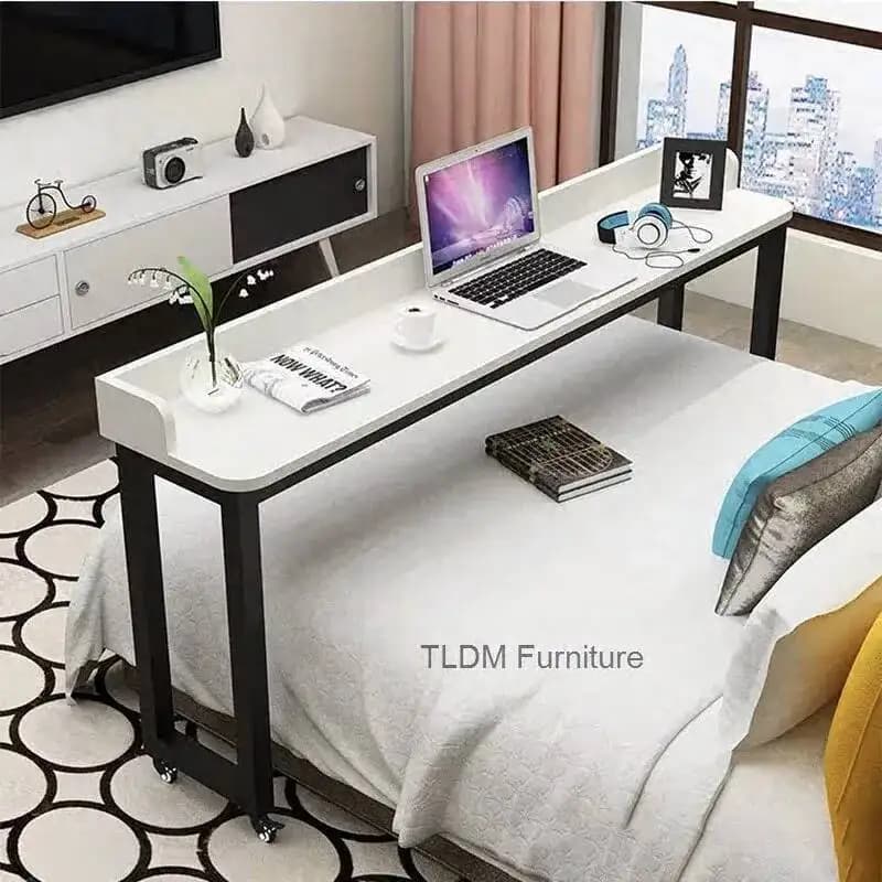 Mobili per ufficio moderni di design mobile Tavolo a croce in legno Scrivanie per computer Tavoli da studio per letti Scrivanie da gioco per ufficio domestico C