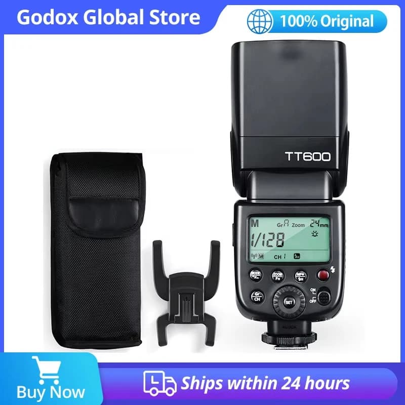 Godox TT600 2.4G Wireless GN60 Master/Slave Camera Flash Speedlite per Canon Nikon Sony Pentax Olympus Fuji Lumix
