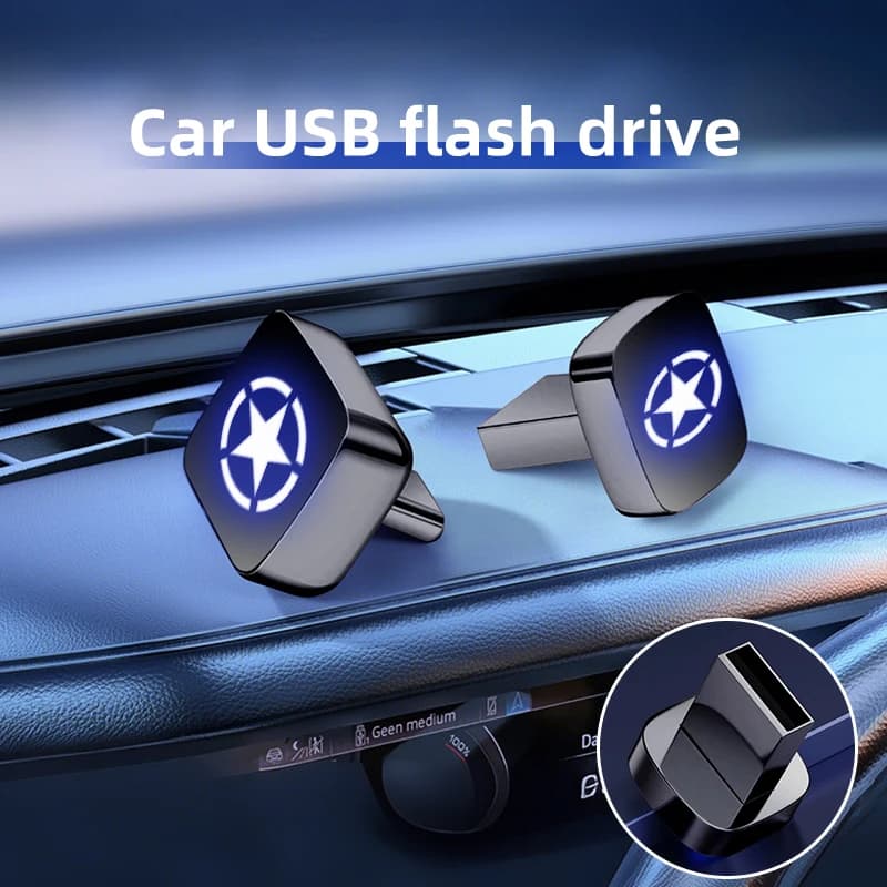 Accessori per auto Chiavette USB/Tipo-c da 32/64 GB Mini Memory Stick Spina per Jeep Renegade Compass Grand Cherokee Wrangler JK Patr
