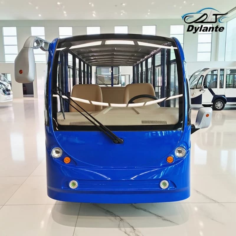 2025 Nuovo modello Carrello da golf elettrico Design all'ingrosso Parabrezza pieghevole Freno a disco Secchio di sabbia Rondella a sfera Auto turistica panoramica