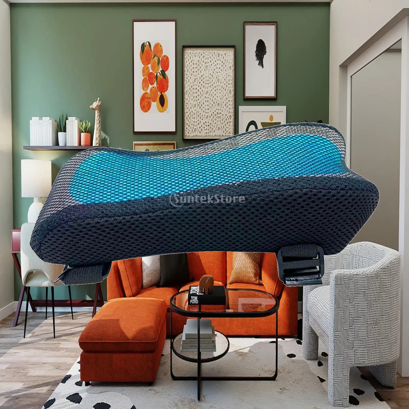 Comfortable Office Chair Armrest Pad Polyester Fiber Memory Cotton Thick Elbow Pillow for Gaming Chair