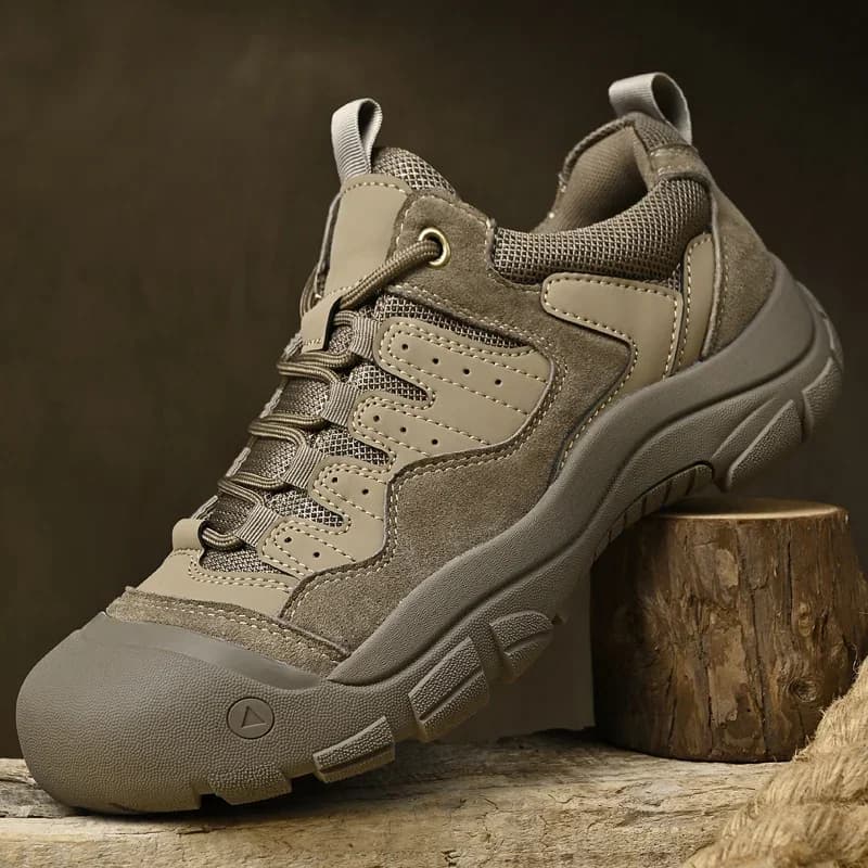 Scarpe da ginnastica maschili da esterno antiscivolo Calzature da trekking in pelle scamosciata per uomo Scarpe da trekking casual Scarpe da ginnastica da campeggio per arrampicata da viaggio Uomo