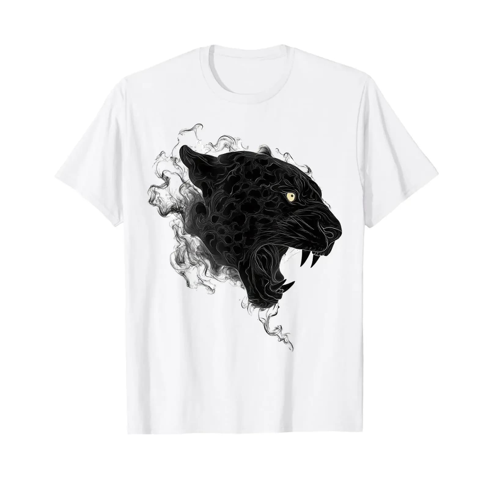 Cute Leopard Design T Shirt vintage Washed fashion Top For Everyday Wear Stylish Stretched Versatile Slightly graphic
