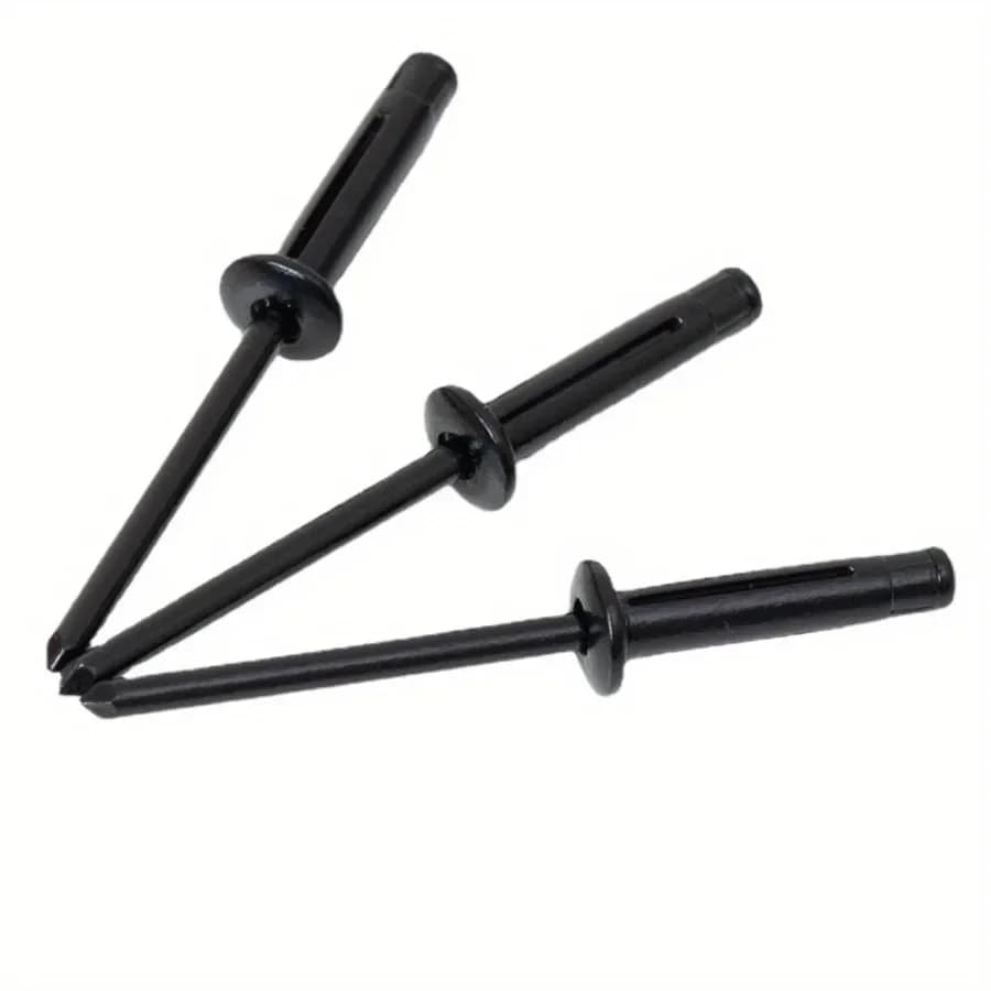 50 pz Rivetti Ciechi A Trifold In Alluminio Nero PaintedPop Lampadina Rivetto Cieco Rivetti Strutturali Fasteher Fissaggio Complementi Arredo Casa Hardware FAI DA TE