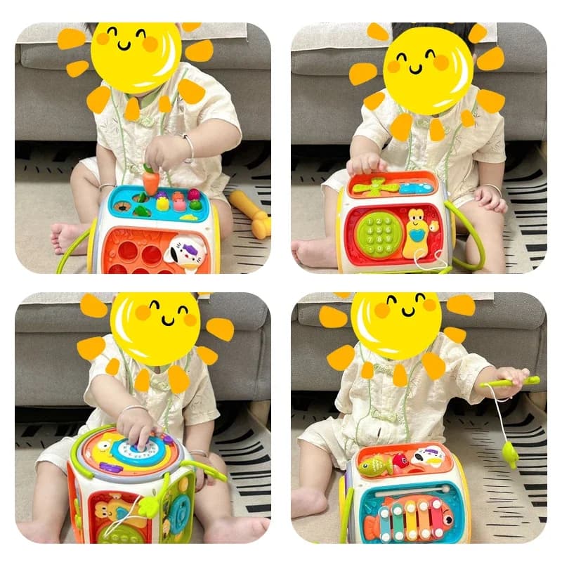 Giocattolo cellulare per bambini, altoparlante musicale con suoni e luci, gioco educativo per lo sviluppo dei bambini dai 12 mesi in su, idea regalo.