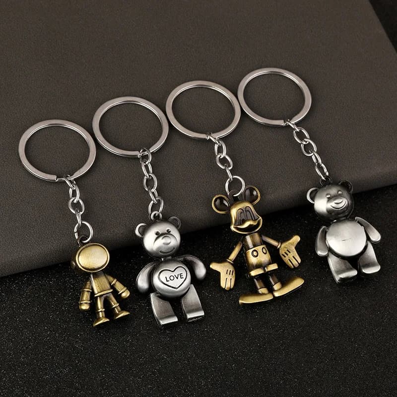 10 Pieces Retro Style Prayer Hand Alloy Unique Cross Thanksgiving Backpack Keychain Car Key Accessories