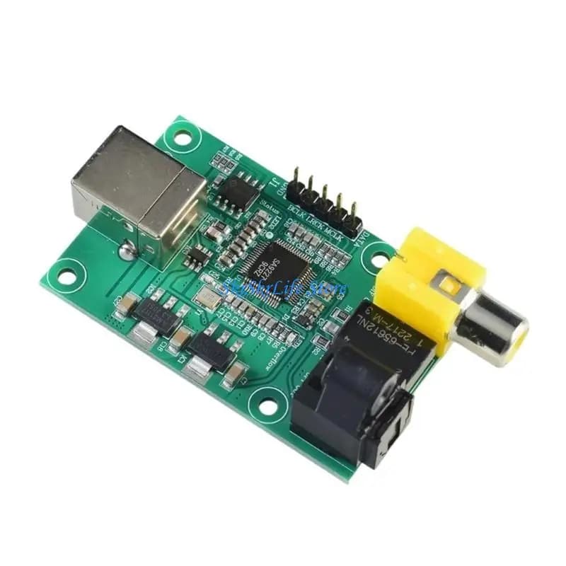 Scheda sviluppo in metallo per convertitore da USB 2.0 a SPDIF velocità E65E per