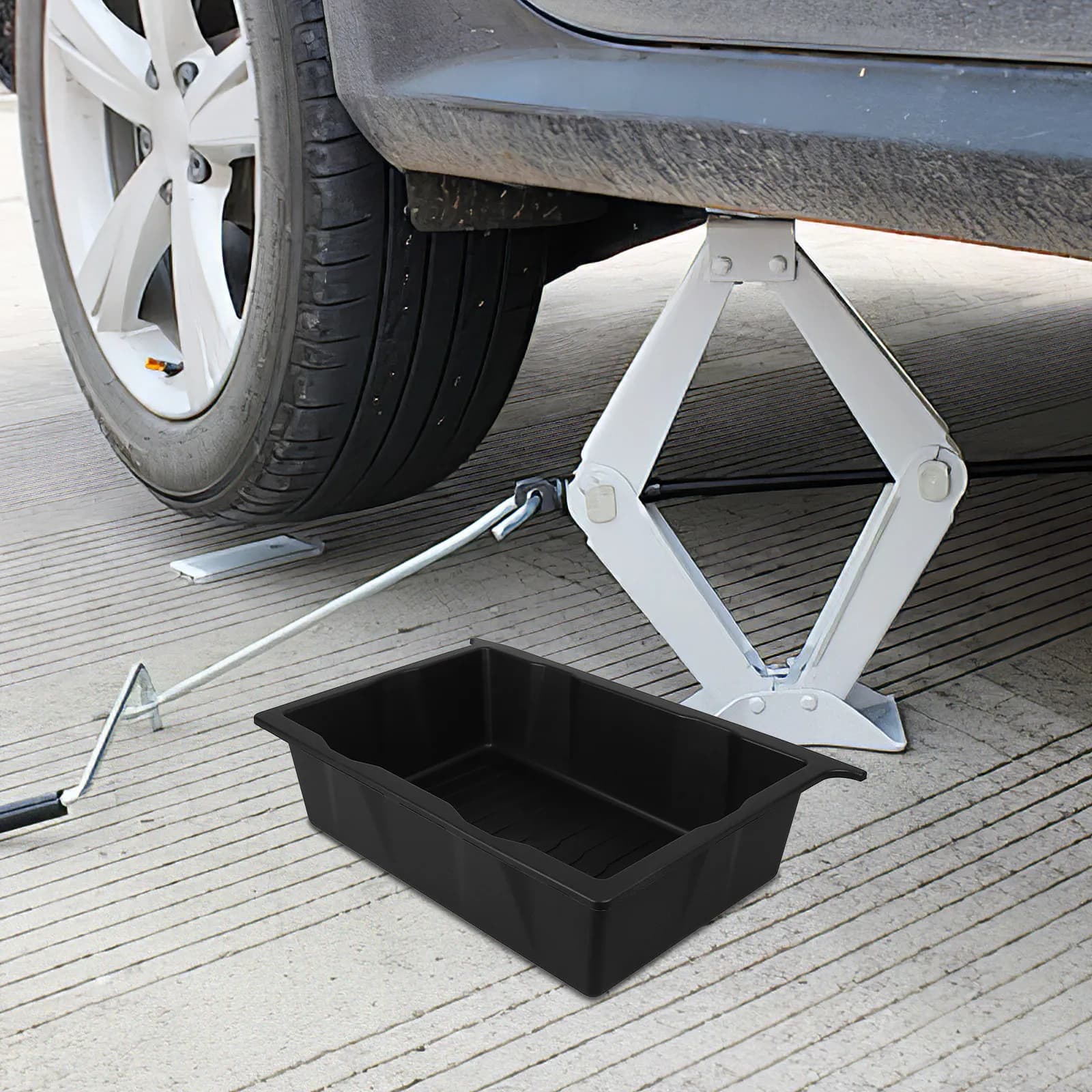 Organizer per Sedile Auto Sotto il Sedile Anteriore, Scatola Portaoggetti Resistente per Veicoli, Contiene Bevande, Attrezzi, Ombrelli, per Interni Auto Ordinati
