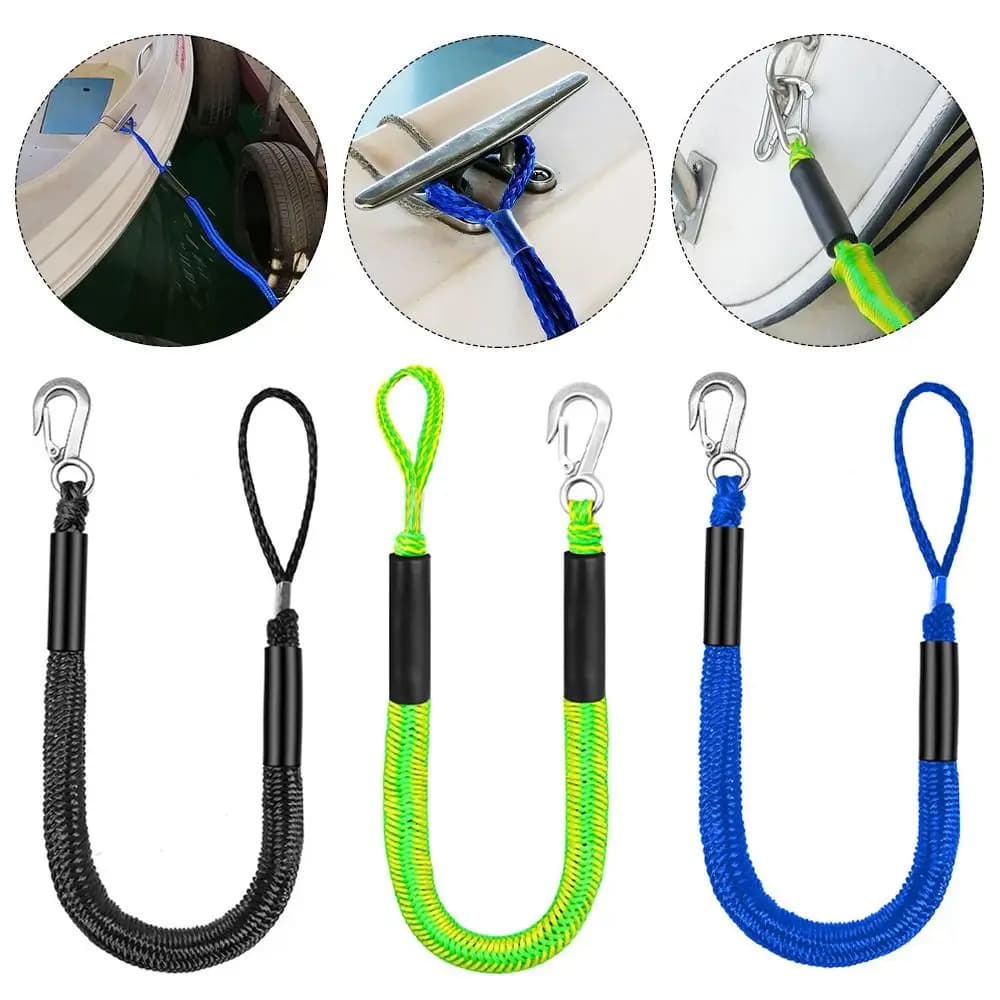 Nuovo 4FT Kayak Barca Bungee Elastico 3 Colori Dock Linee Cavi Docking Rope Watercraft Mare Doos Jet Ski Pontone Accessori per esterni