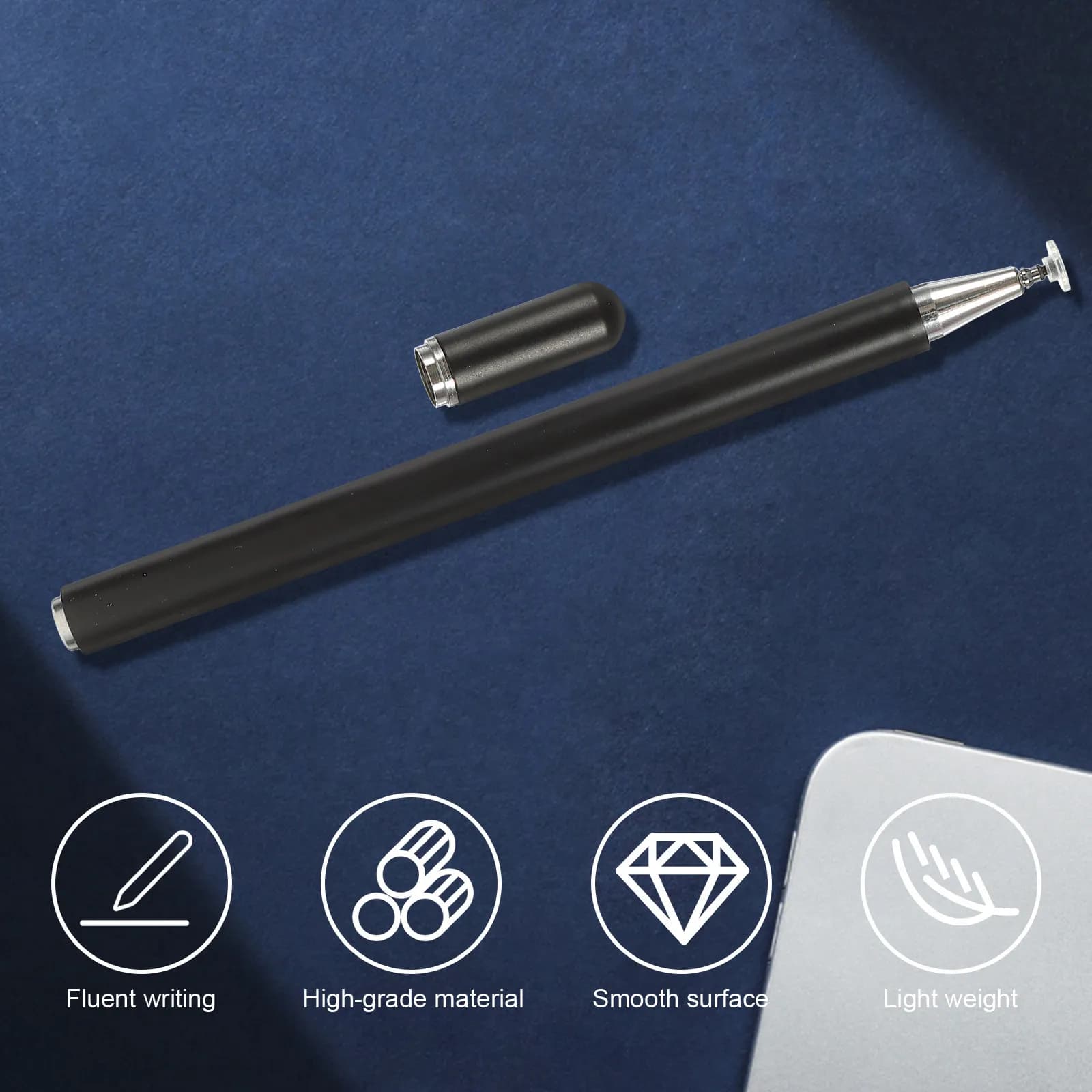 Penna Stilo Capacitiva con Punta Premium per Disegno, Scrittura, Gaming, Uso Scolastico e d'Ufficio, Universale per Tablet con Schermo Touch
