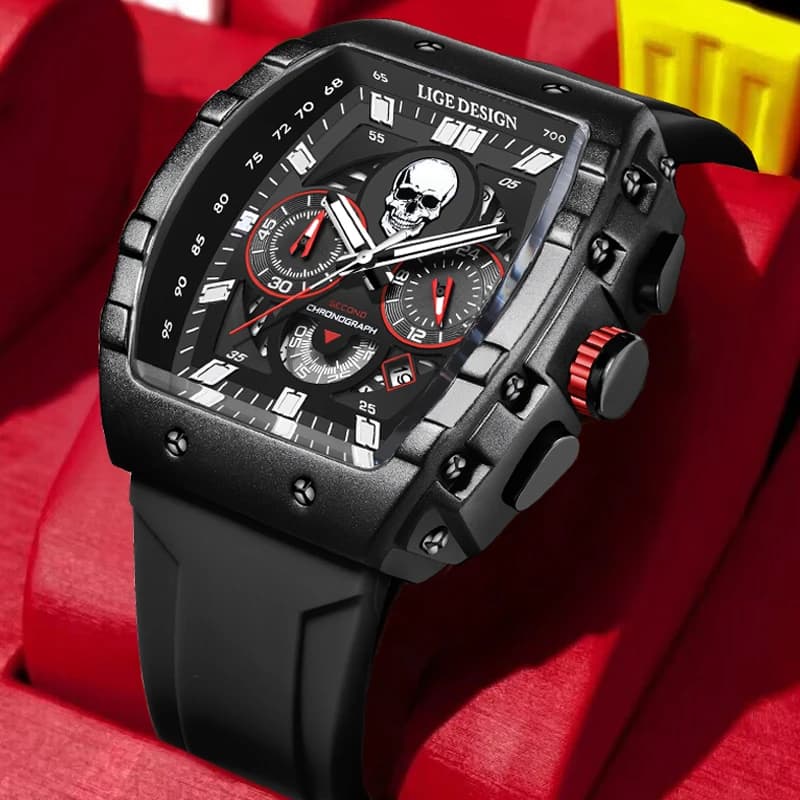 Relogio Masculino LIGE Luminous Men's Watch Sport Army Men's Watch Waterproof Quartz Chronograph Men's Watch Military Wrist Watch