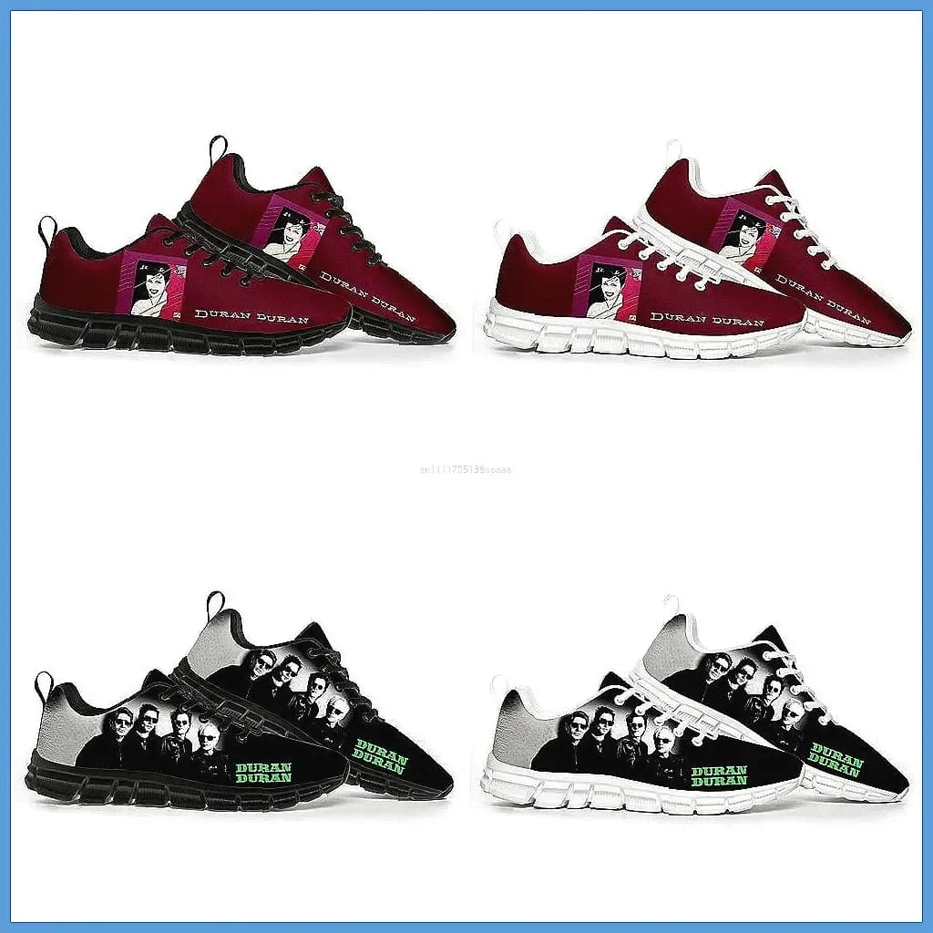 Custom Duran Duran Sneakers for Adults, Breathable Air Mesh Fashion Shoes High Quality