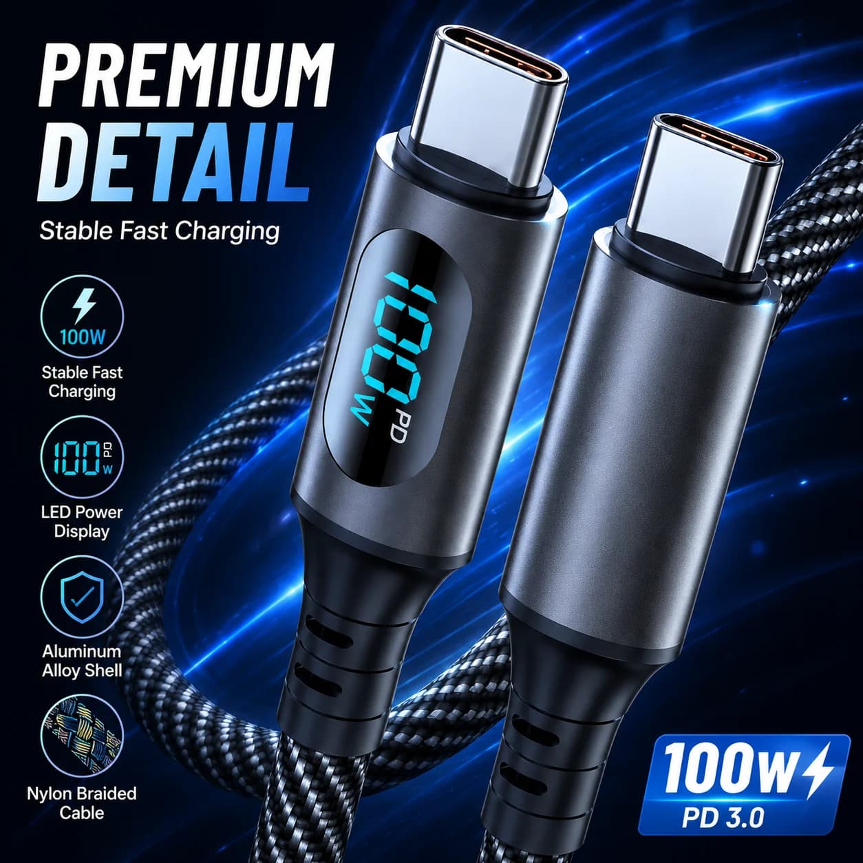 Essager Type C to Type C Cable 100W PD Fast Charging Charger USB C to USB C Display Cable For Xiaomi POCO F3 Realme Macbook iPad