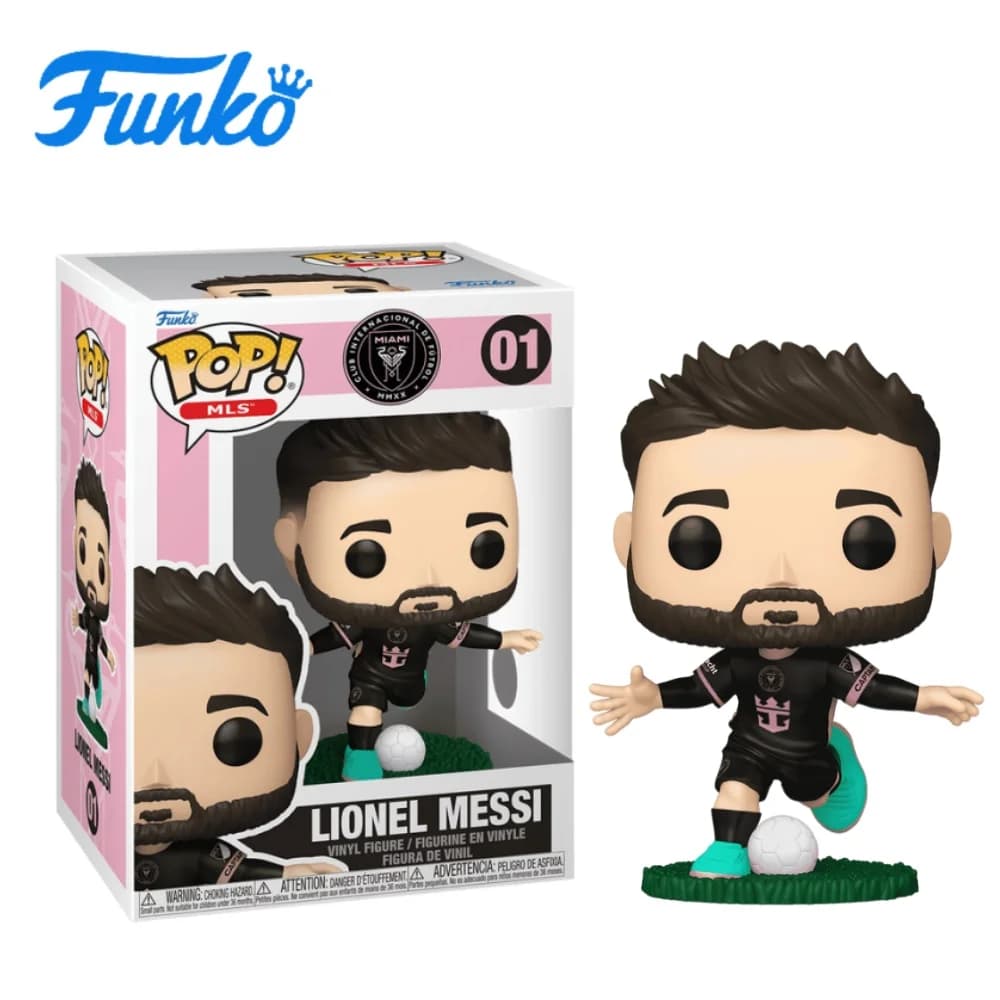 Funko Pop Major League Soccer: Inter Miami - Leo Messi (Maglia da Trasferta) - Regalo di Capodanno - Regali di Natale, Capodanno e compleanno per amici e familiari, Decorazione a tema pop culture, Regalo di compleanno, Oggetti da collezione a tema fumetti, Merchandise ufficialmente licenziato, Oggetti da collezione premium, Oggetti da collezione a tema fumetti, Regali geek, Oggetti da collezione