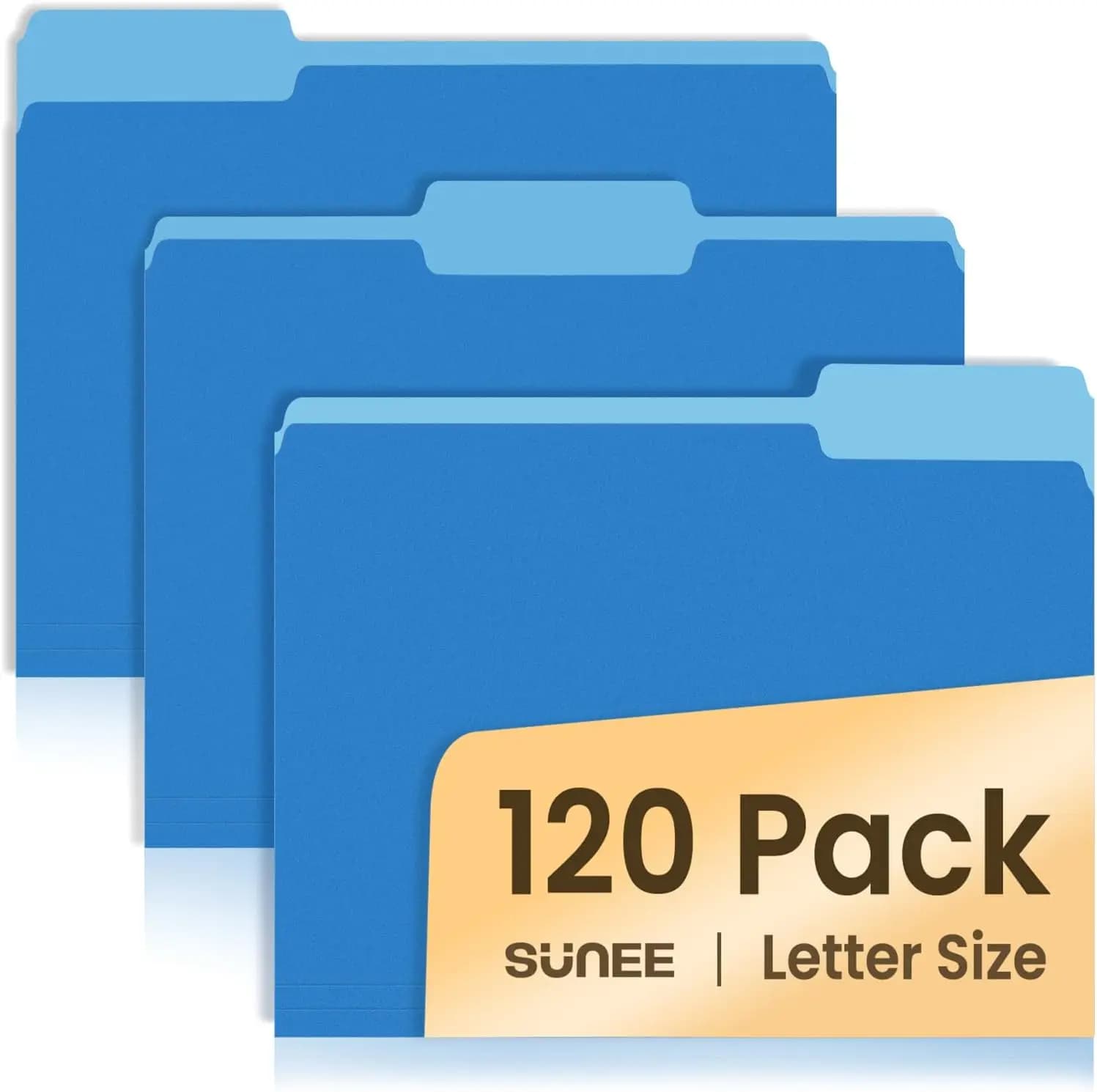 Confezione da 120 cartelle colorate, 8,5 x 11 pollici, per documenti e forniture di carta per casa, ufficio e scuola