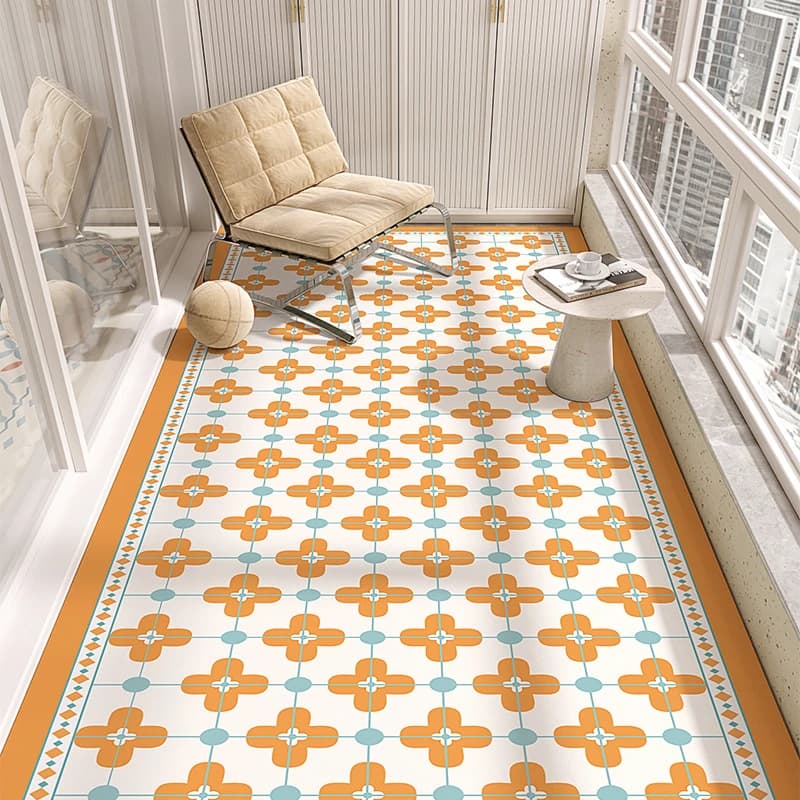 Modern Style PVC Carpet Cleaning Mat for Large Areas Bedroom Guardaroba Study Mat Balcony Kitchen Waterproof Non-slip Mat