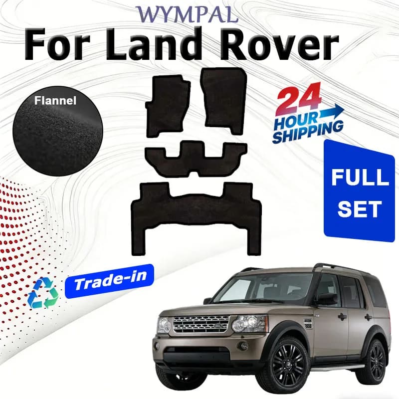 Car mats in nylon suede for Land Rover Discovery 4 LR4 L319 2010~2016 7 seats, mats, mats, coatings, velvet carpet set