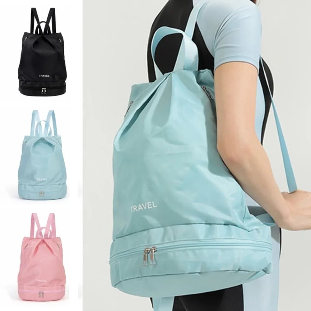 Borsa Impermeabile per Nuoto con Scomparto Separato per Scarpe, Borsa da Spiaggia Semplice e Leggera per Fitness e Piscina