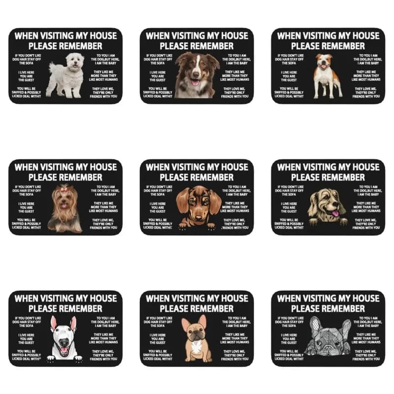 Marzis Jack Russell Yorkshire Terrier Basinji Bago Dog Modello Ingresso Tappetino Bagno Assorbente Piede Porta Zerbino Decorazione