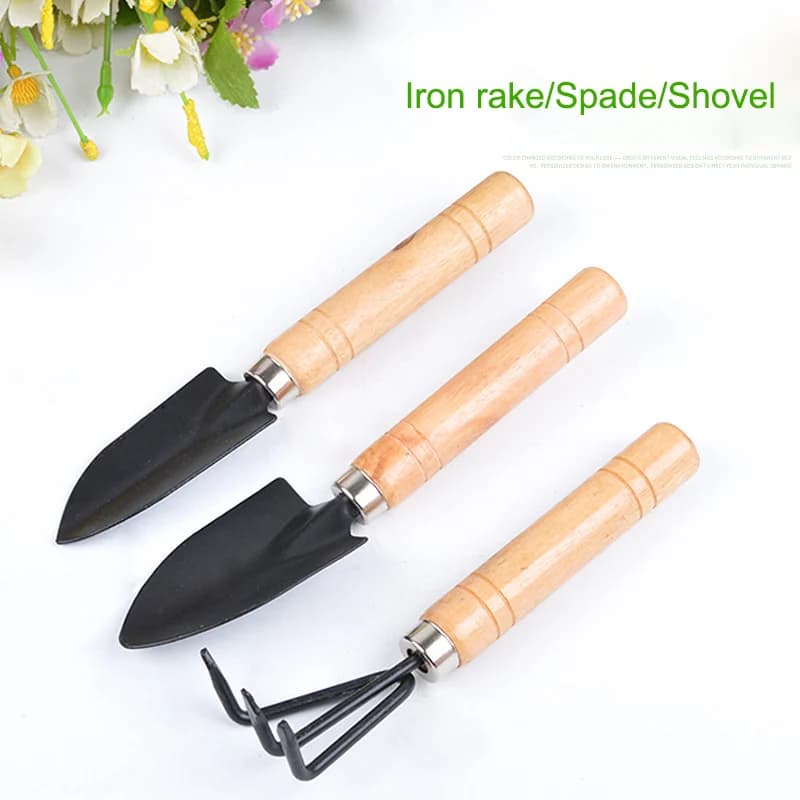 3Pcs/Set Mini Garden Tool Set For Garden Plants Flower Pot Cactus Vegetables Digging Weeding Indoor Small Plants Garden Tools