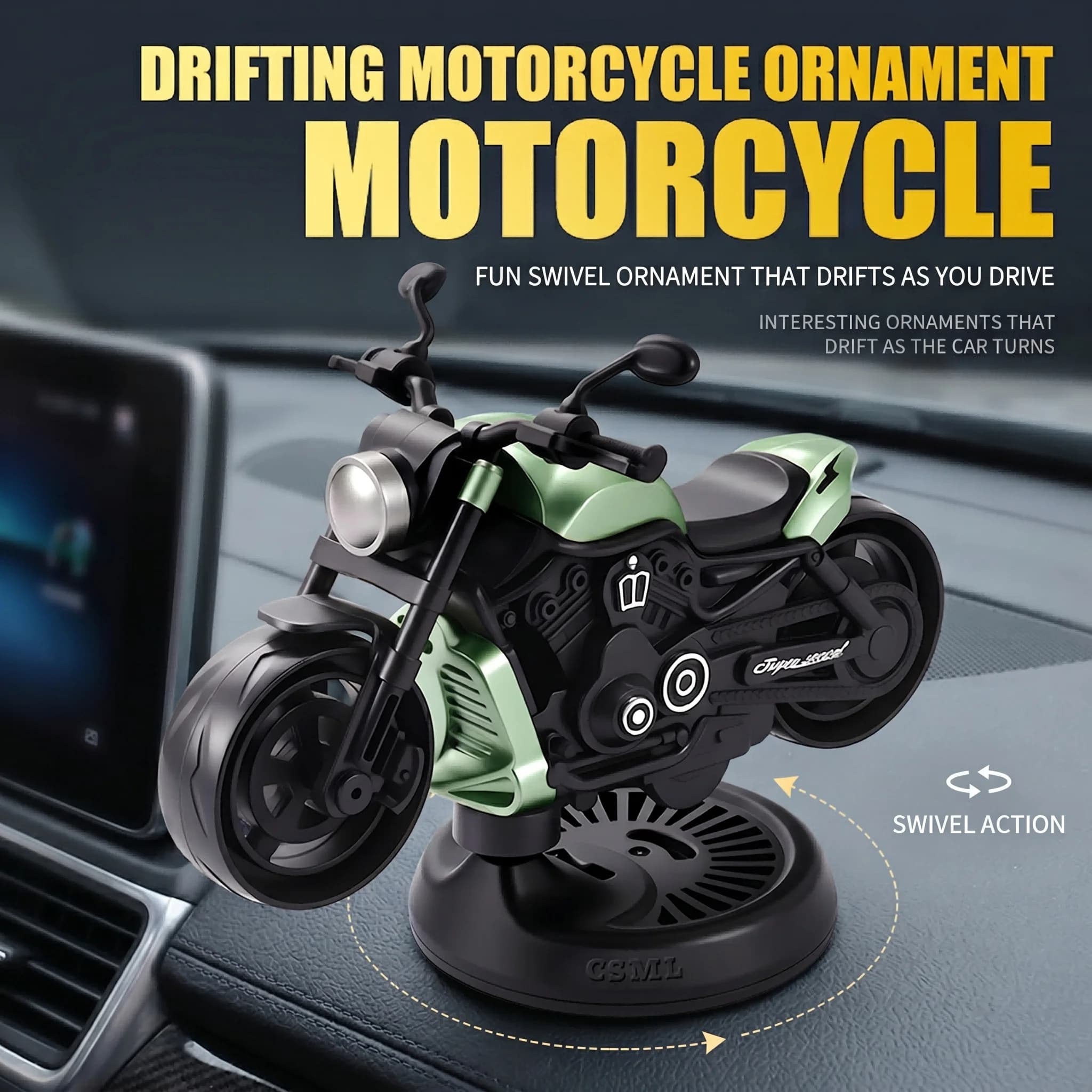 Deodorante per Auto, Ornamento per Cruscotto Moto, Eliminatore di Odori, Diffusore di Profumo, Accessori per Interni di Camion e SUV