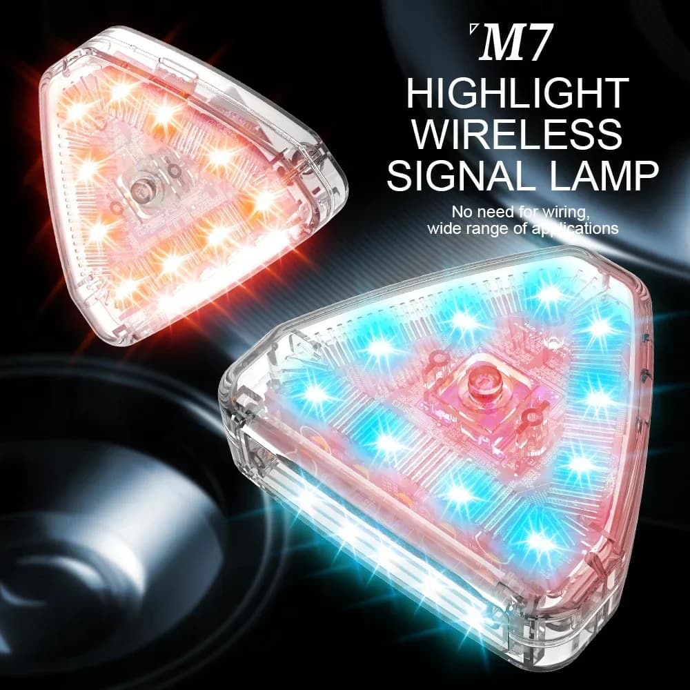 Stroboscopic Light Magnet Motion Lamp Warning Flash Wireless LED Control Anti-Corporate Bike Scooter Indicator M7/M3