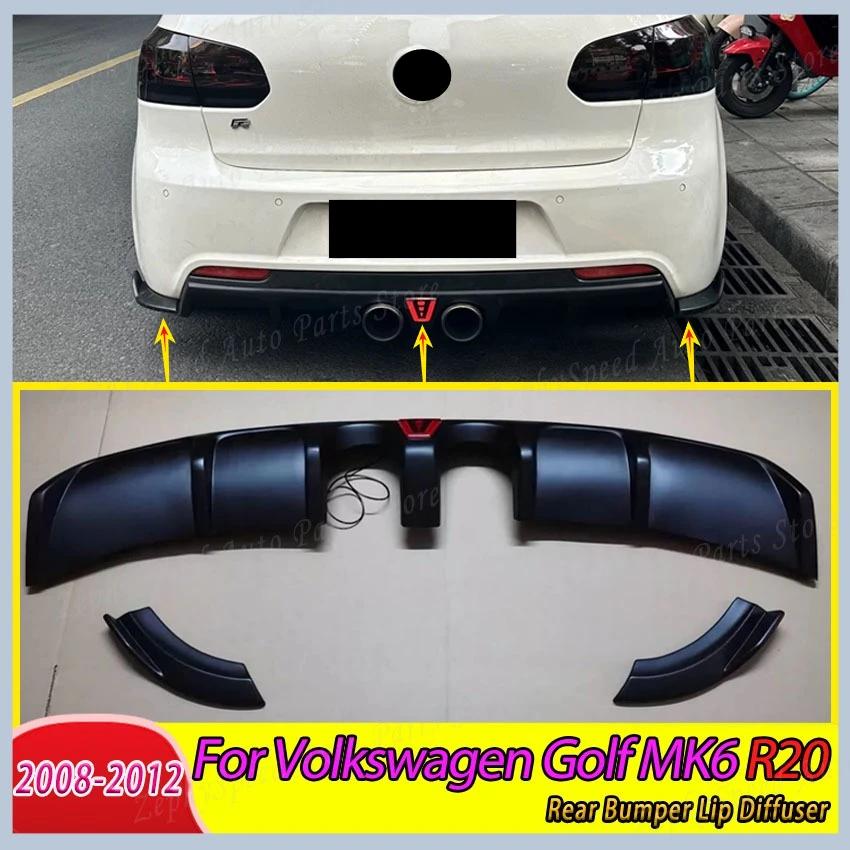 Rear bumper diffuser for Volkswagen Golf MK6 R20 2008-2012, Spoiler for Golf R, Car Accessories, Car Kit