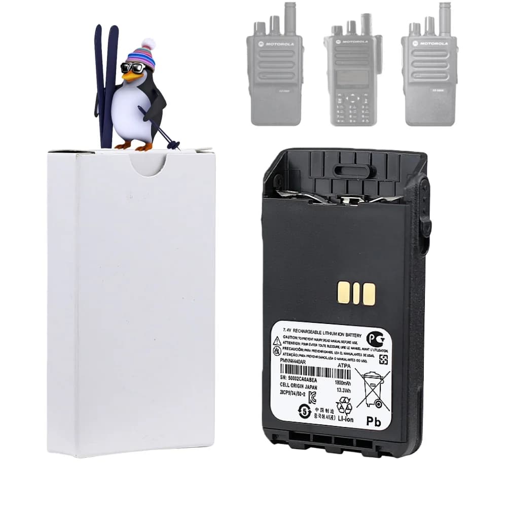 Batteria di ricambio agli ioni di litio da 1800mAh PMNN4440AR compatibile con radio Motorola XiR E8600, XiR E8608, XiR E8608i, XiR E8628i, XiR P8600