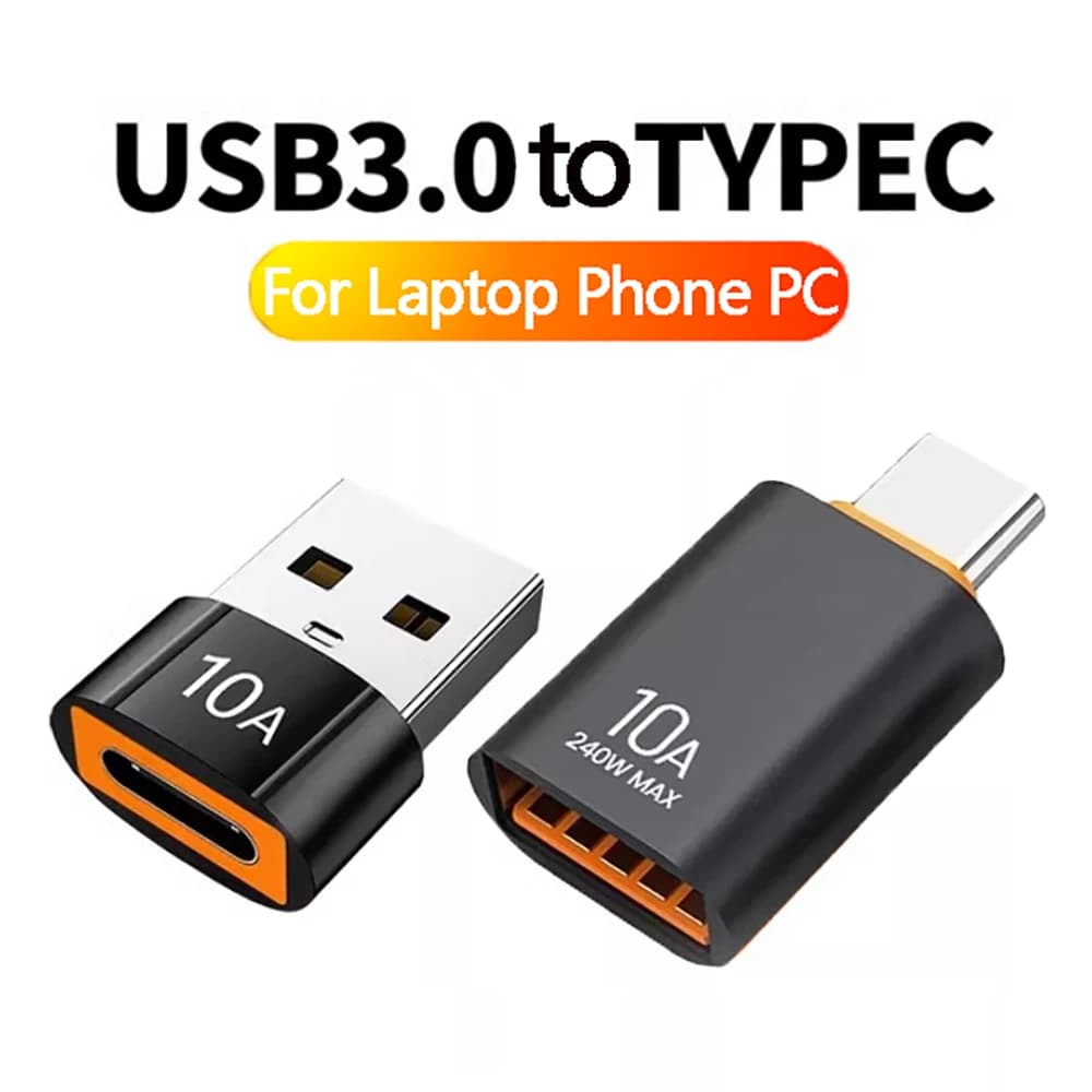 10A USB OTG Adapter Type C To USB A Adapter USB 3.0 to Type C OTG Converter Connector For iPhone 17 Macbook iPad Huawei Samsung