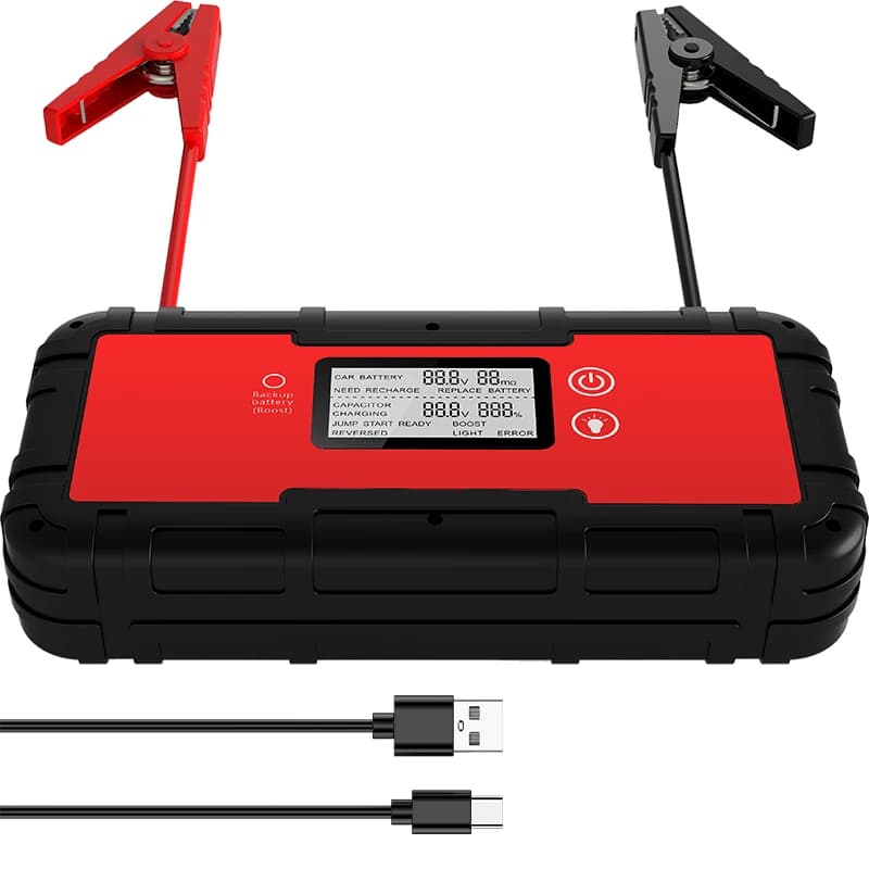 CARKU 700A Avviatore di emergenza senza batteria per ultracondensatore 12V 350F Avviatore di emergenza con condensatore e compressore per pneumatici
