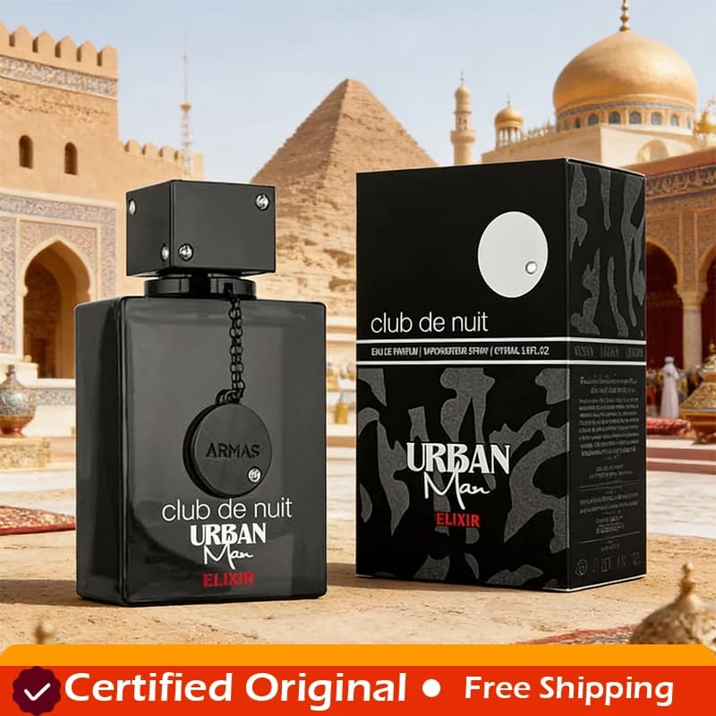 Armaf Club De Nuit Urban Man Elixir for Man Eau de Parfum Spray, 3.6 Once, Long-Term Fragrance, Persistent Cologne and Portable
