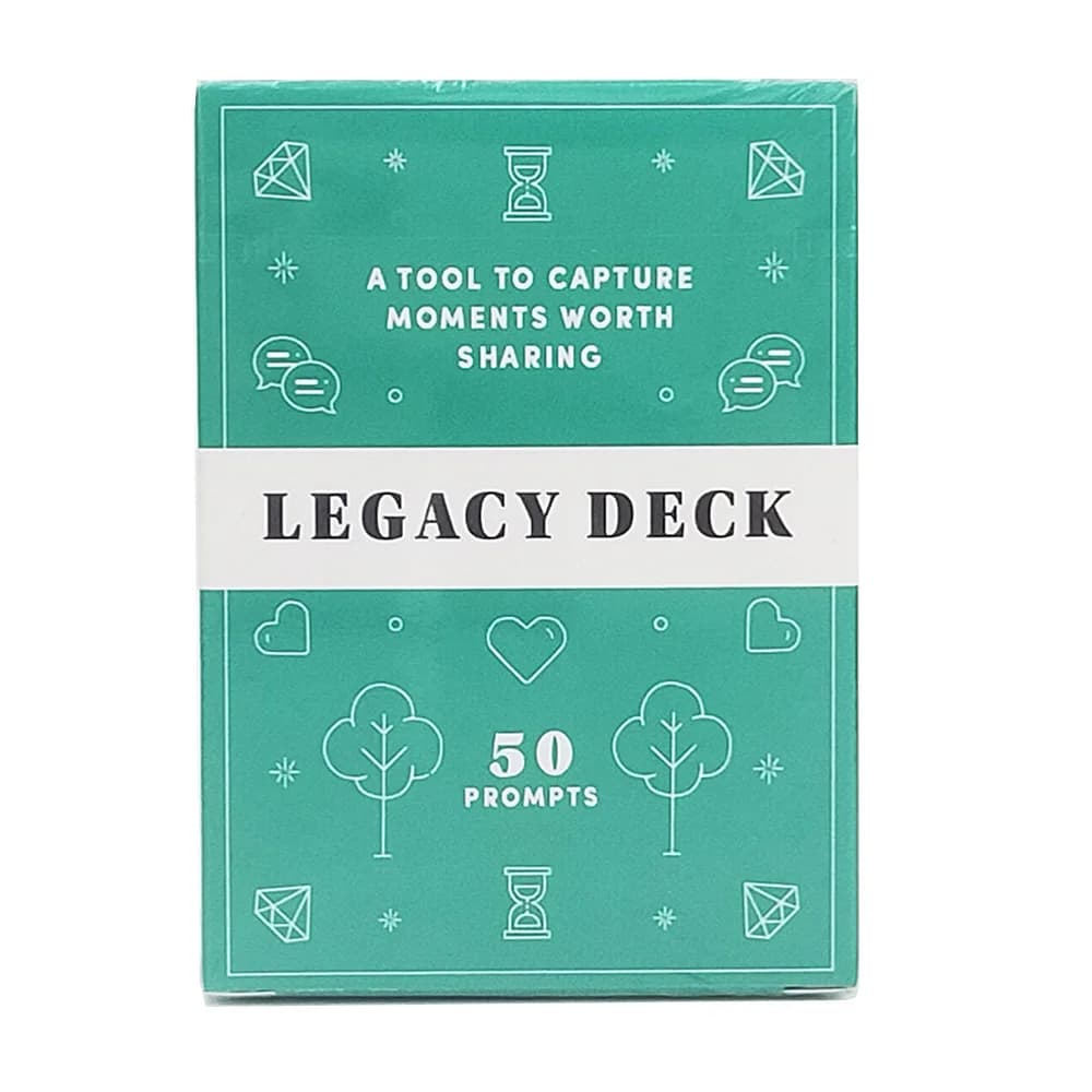 Carte di Memoria Legacy Deck, 50 Promemoria Condivisibili, Strumenti per Catturare Momenti Preziosi della Vita, Set di Carte Interattive per Memorie Sociali/Familiari