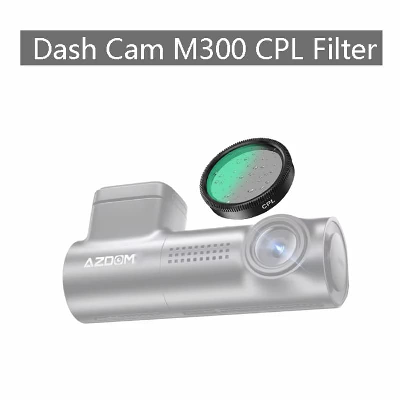 Filtro CPL per Dash Cam AZDOME M300, Filtro Polarizzatore Circolare per Ridurre gli Riflessi