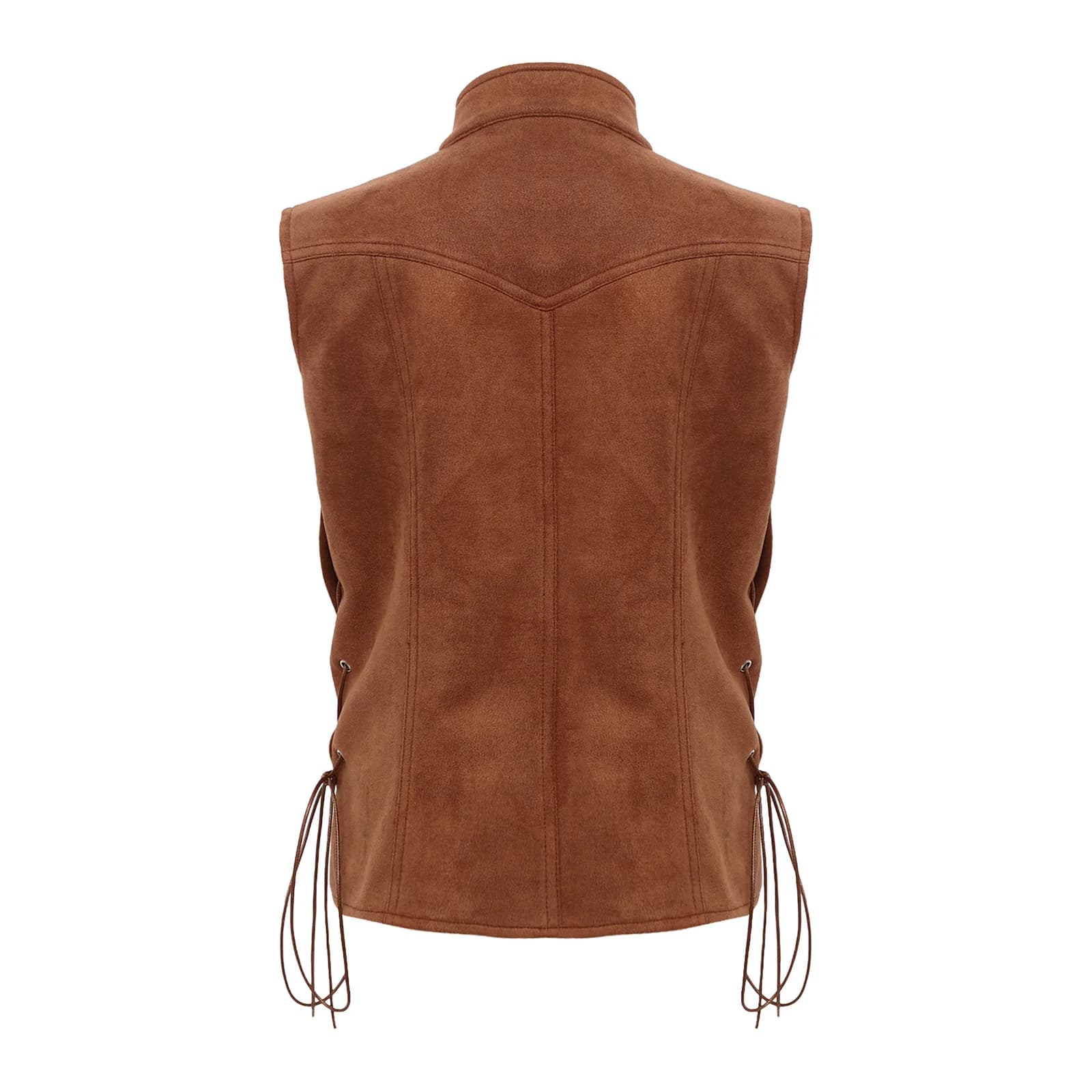 Gilet da Pirata per Ragazzi, Costume per Feste, Chiusura con Bottoni, Design con Lacci Laterali, Top Rinascimentale per Giochi Scolastici e Travestimenti