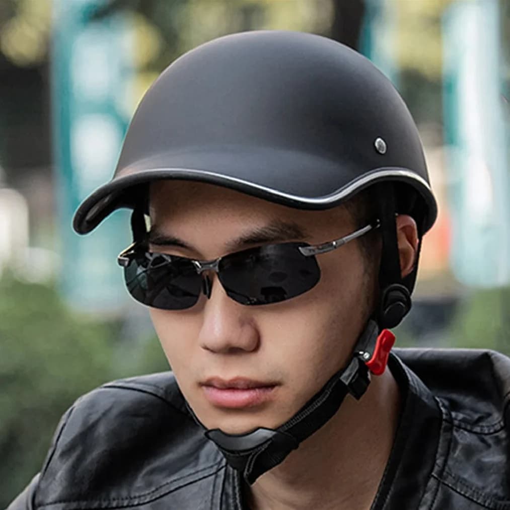 Caschi da bicicletta elettrici per adulti stile cappello da baseball Casco da ciclismo a tesa estesa Resistenza agli urti Protezione solare Attrezzatura da ciclismo