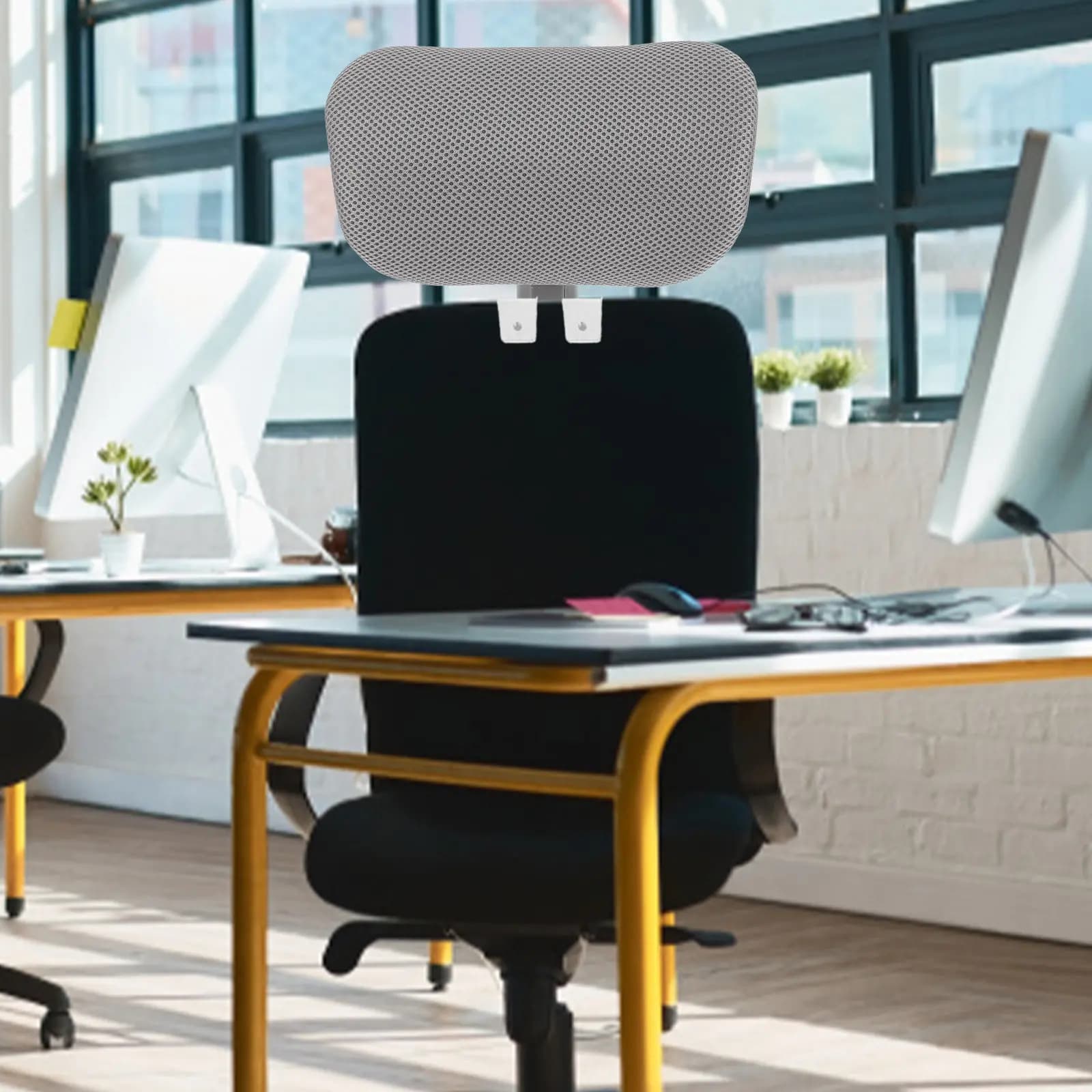 Set di 1 Poggiatesta Ergonomico Regolabile per Sedia da Ufficio con Cuscino di Supporto Premium per Alleviare il Dolore al Collo, per Casa, Ufficio e Lavoro al Computer