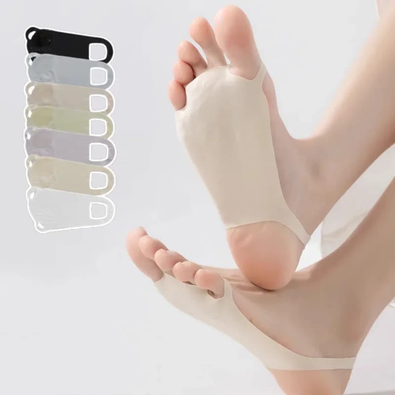 Calzini Invisibili da Donna per Tacchi Alti, Senza Cuciture, Ultra Sottili, Antiscivolo con Grip in Silicone, Calzini alla Caviglia alla Moda per l'Estate