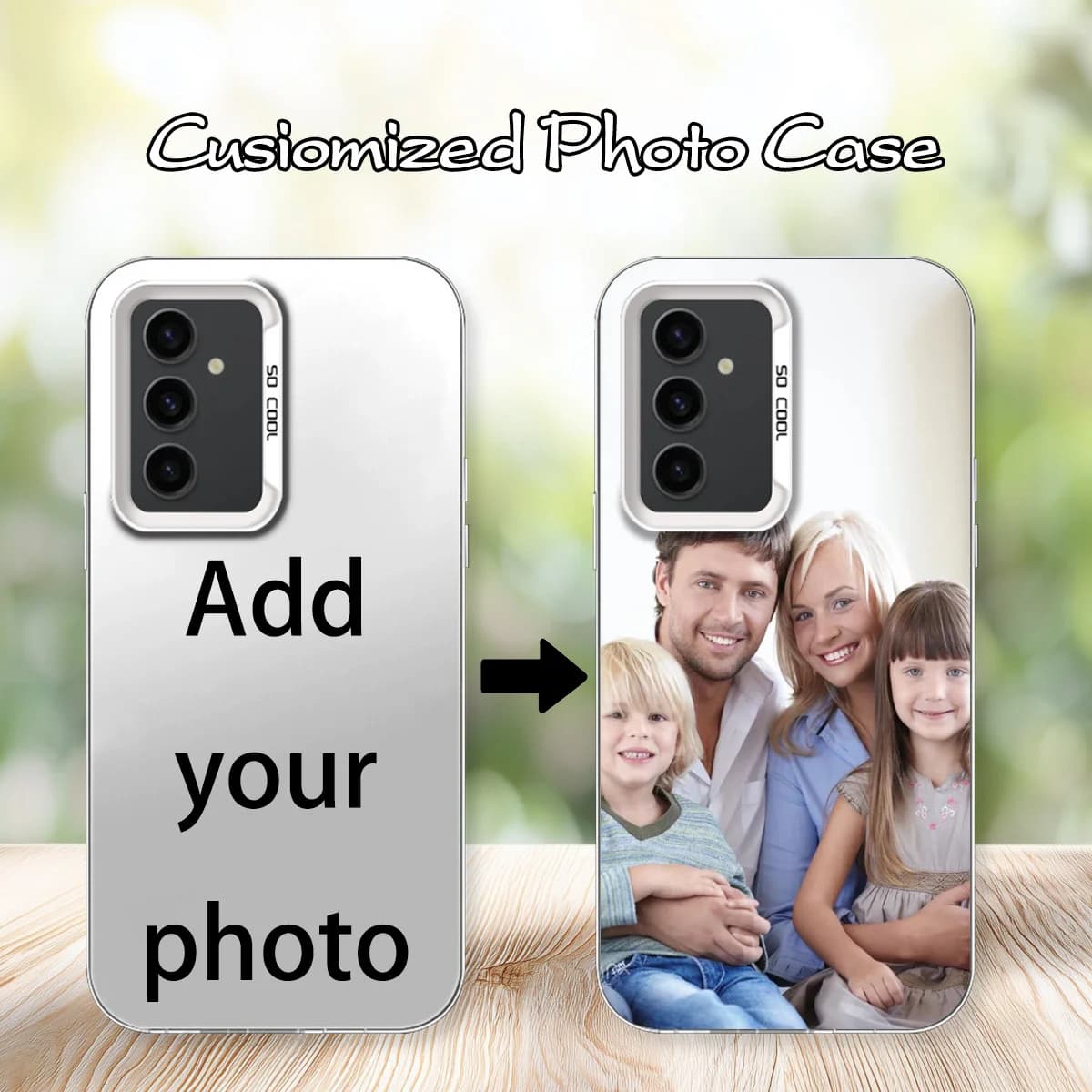 For Samsung Galaxy A55 A54 A53 A52 Case A35 34 S25 S24 S23 S22 S21 S20 Ultra Plus FAI DA TE Personalized Family Photo IMD Cases Dure