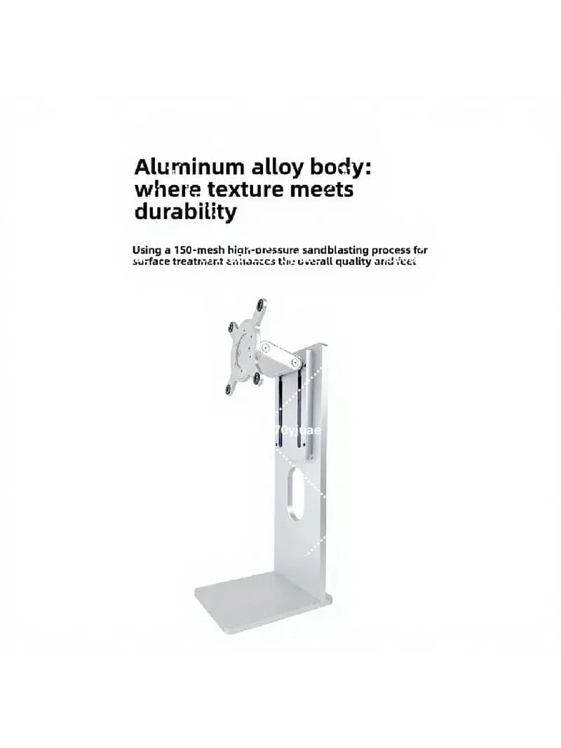 Aluminum Monitor Stand with Tilt Rotary Base, Suitable for 27 to 32 Inch Screens, Adjustable Tripod Desk Mount