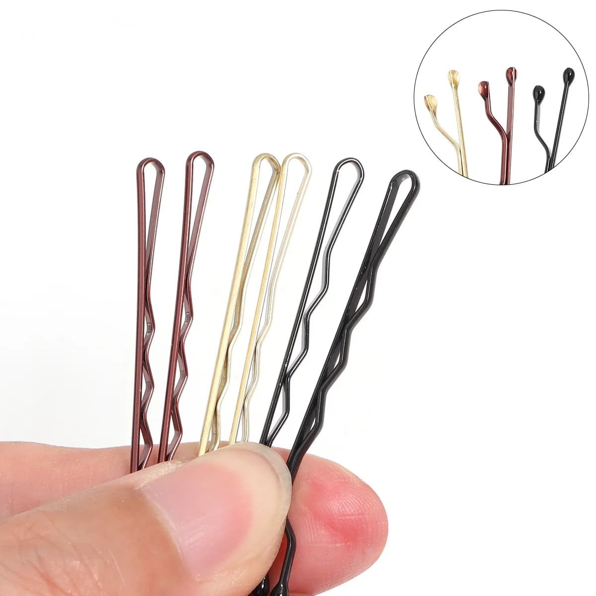 50 Pezzi/Lotto, 3 Colori, Fermagli per Capelli da 5 cm, Mollette per Capelli Ricci e Mossi, Accessori per Acconciature Donna
