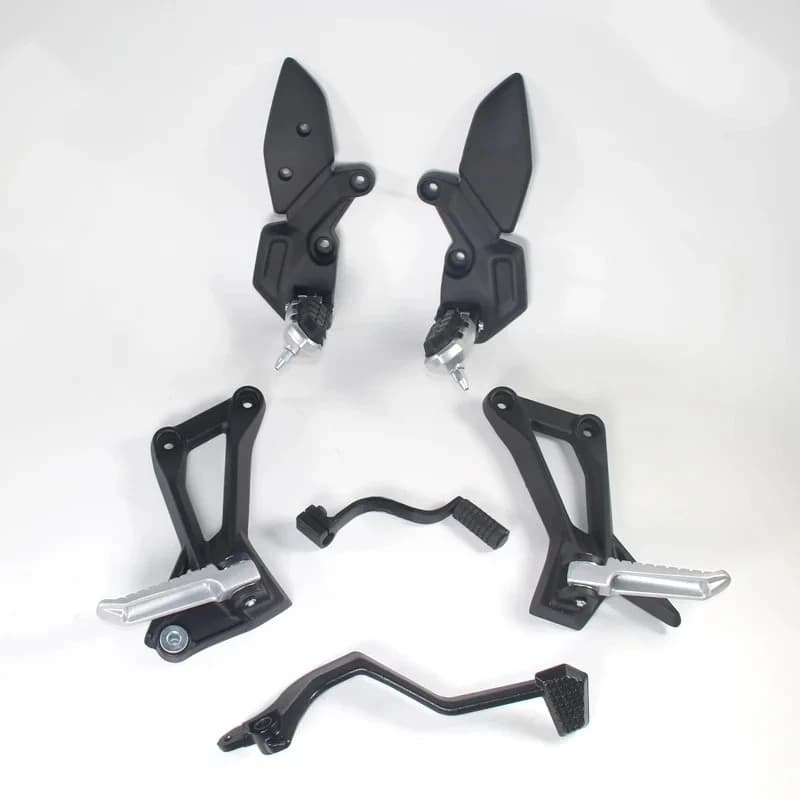 For LONCIN VOGE Locomotive LX300DS Front Rear Main Auxiliary Left Right Footrest Brakes Shift Speed Pedals