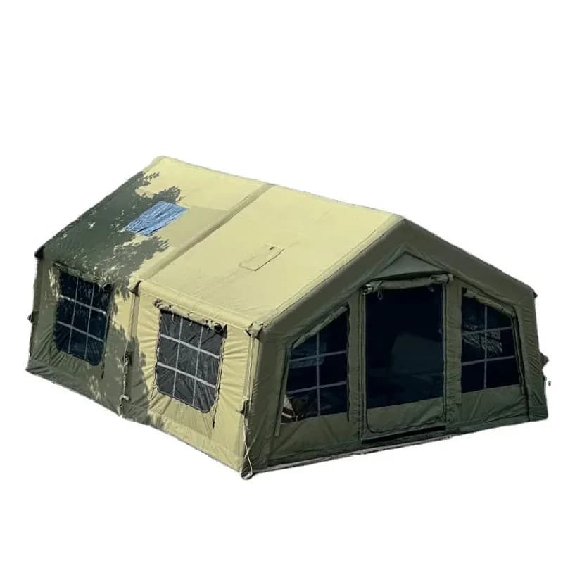 Tenda da picnic gonfiabile verde di lusso 17.2 per campeggio all'aperto per famiglie