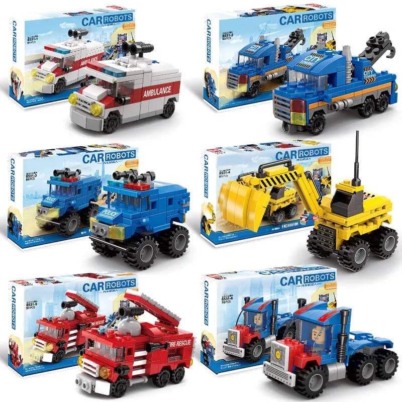 Giocattolo Ambulanza da Costruire per Principianti, Puzzle Educativo in Plastica ABS per Bambini e Bambine